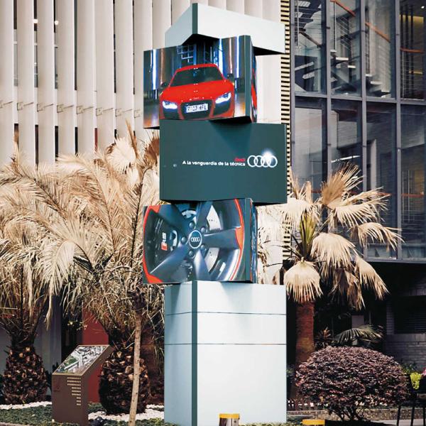 Quality 3000 * 2400 Rotating LED Screen Indoor Aluminum Alloy for sale