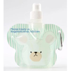 Foldable Water Bottle Bag 480ML Environmental Protection Collapsible Portable