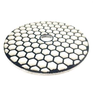 Round Diamond Tools 3 Steps Dry/Wet Flexible Polishing Pads with Good Performanc