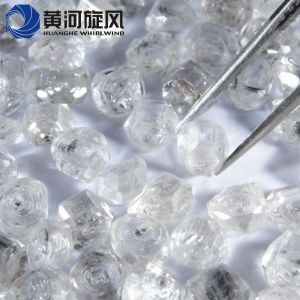 Large Size Rough Uncut HPHT White Synthetic Diamond VVS-I