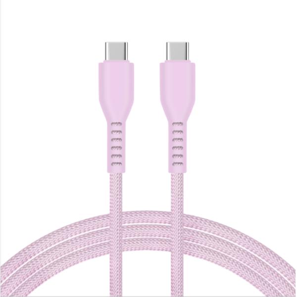 Durable 1m Braided Silicone Cable Tangle-Free Charging Cable for Phones/Tablets