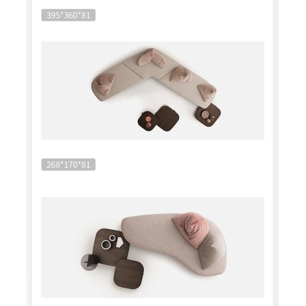 OEM ODM Hotel Lobby Living Room Reception Shaped Corner Sofa Set