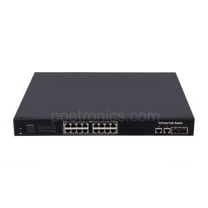 POE-S216T 16 Port IEEE802.3at 10/100Mbps 30W POE Switch (400W Internal Power)