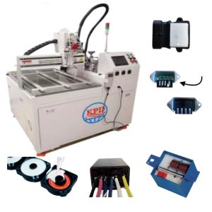Float Switch Sensor Glue Potting Machine with LED Lights