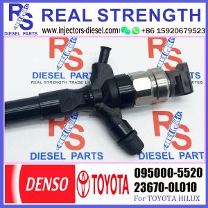 Common Rail Fuel Injector 095000-5520 For TOYO-TA HILUX 2KD-FTV 23670-0L010
