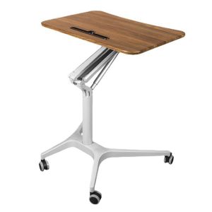 Minimalist Classroom Book Table Teacher Height Adjustable Brown Wooden Desk for