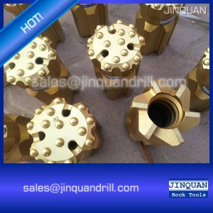 T45 89mm semi-spherical button bits retrac body flat face
