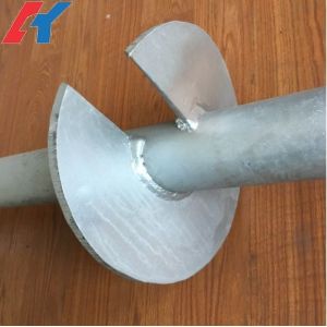 Galvanized Solar Helical Earth Anchors Screw Helix Pile Foundation Customized