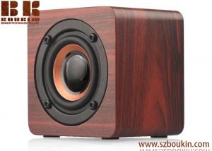 China Bluetooth Speaker Wooden with 6h Play Time, Wireless Computer Speaker with Enhanced Bass Resonator on sale