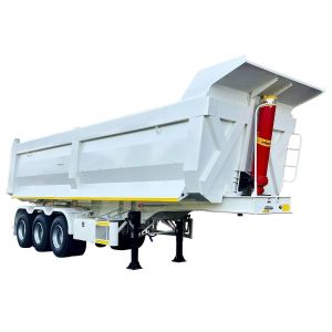 10 M 3 Axle U-Type Front Top Self-Dumping ABS Anti-Lock Braking System Cargo Semi Tipper Trailer in China
