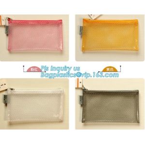 A3,A4,A5,B4,B5,B6,B8 file folder clear mesh bag printed logo document folder
