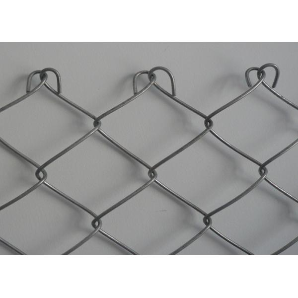 Green Galvanized Steel Wire Chain Link Fence 4.5mm Plain Woven For Protection
