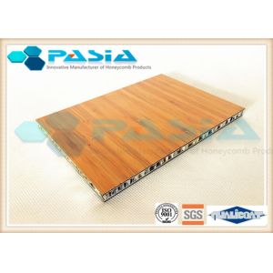 Bamboo Veneer Composite Aluminum Faced Panels Soundproof Antirust