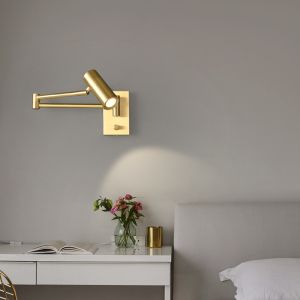 Wholesale Adjustable Wall Sconces Antique Burnished Brass With E12 Bulb from china suppliers