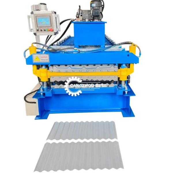 IBR&Corrugated Double Layer Roofing Panel Cold Roll Forming Machine Steel