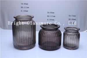 China spray color glass candle jar wholesale on sale