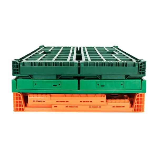 Durable Orange Mesh Style Plastic Meat Crate Box for Vegetables and Fruits EU