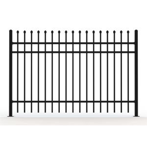 Interpon polyester caoted steel garrison fencing panels dimension 1800mm height