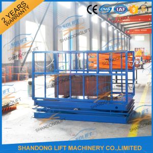 2T Warehouse Cargo Stationary Hydraulic Scissor Lift with Safe Sensor and