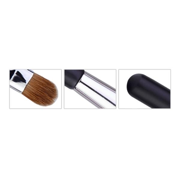 Full Function 173mm Length Black Eye Makeup Blending Brush Light Weight
