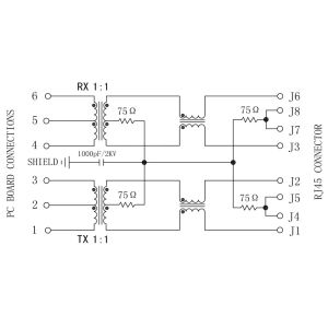 SC852-171FNL , LPJ0034CNL RJ45 Modular Jack 10/100 AutoMDIX