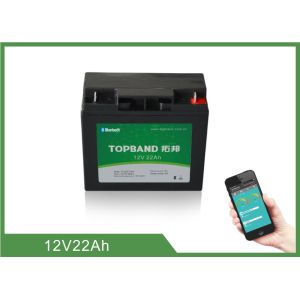 Deep Cycle Cell 12V 22Ah Lithium Phosphate Battery With Bluetooth Function