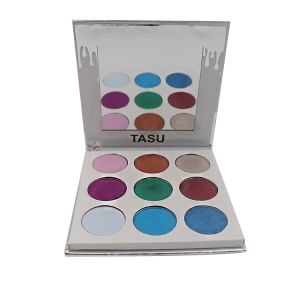 Silver Cardboard Shell Makeup Eyeshadow Palette 9C Color ODM Private Label