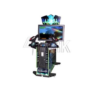42" Aliens Extermination coin pusher shoot game machine simulator game machine
