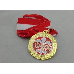 3D Nickel Ribbon Medals Without Enamel For Carnival