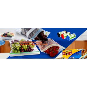 Reusable Leakproof Print Zip Lock Sandwich Bag, Fat bottom bag With Zip lock