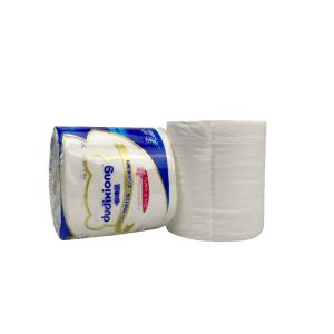 OEM Wood Pulp Soft 2 Ply Tissue Toilet Paper 4D Embossing ISO14001
