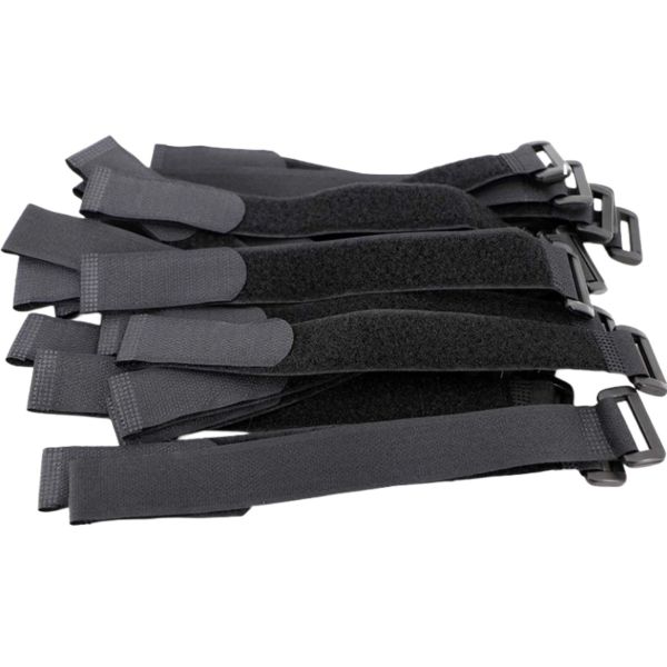 DANSKY Nylon Polyester Standard Hook and Loop Strap With Plastic Buckle Reusable Self-lock Cinch Strap