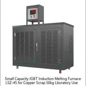 Small Capacity IGBT Induction Melting Furnace LSZ-45 for Copper Scrap 50kg