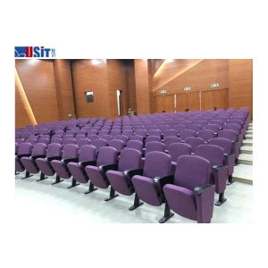 China Used In Theater Cinema Lecture Conference Hall Slow Return Folding Vip Auditorium Chairs Seats With Writing Table on sale