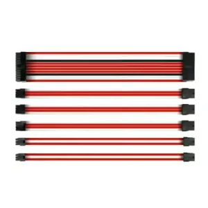 PSU extension Cable Kit softest cable 24 ATX 4+4 EPS 6+2 PCI-E 16AWG PET or