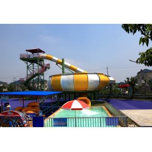 Wholesale Fiberglass Amusement Park Rides Super Behemoth Bowl Water Slide Customized from china suppliers