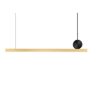 Wholesale LED Black and Gold Indoor Lighting Adjustable Long Cord Staircase Brass Pendant Lamp from china suppliers