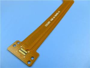China Multilayer Flexible Printed Circuit (FPC) 4-layer Flex PCB with 0.25mm Thick and Immersion Gold for Display Backlight on sale