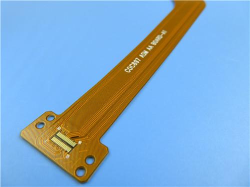 Quality Multilayer Flexible Printed Circuit (FPC) 4-layer Flex PCB with 0.25mm Thick and Immersion Gold for Display Backlight for sale