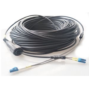 PDLC 4F SM SX Fiber Optic Patch Cables LSZH 4.8mm Length With 50M 100M