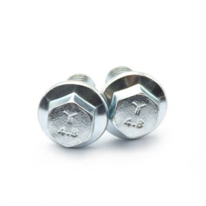 YJT 1047 Grade 4.8 Hexagonal Flange Waterproof Bolt Galvanization Zinc Plating