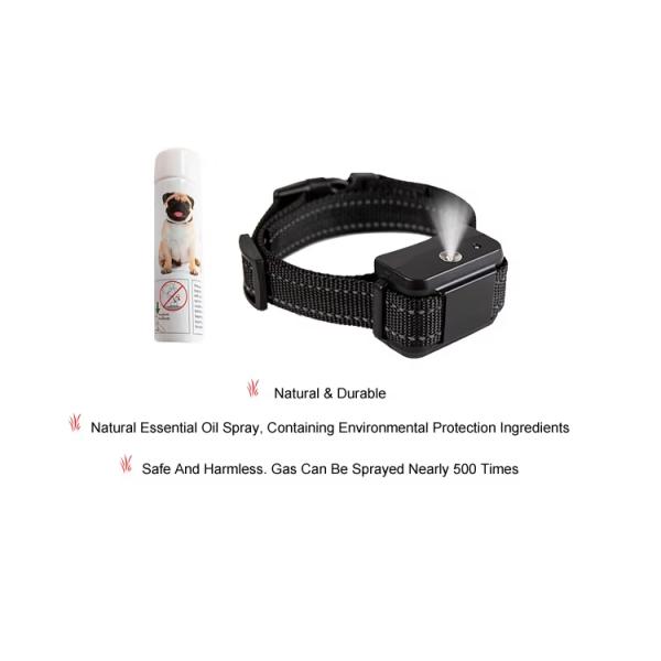 Rechargeable Pet Training Products Auto Anti Bark Spray Collars Customized