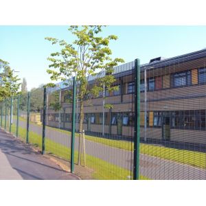 CE Hot Galvanized Black Iron 2.4m Height Anti Climb Fencing For Security