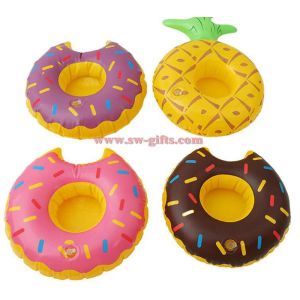 Mini Flamingo Floating Inflatable Coasters Drink Cell Phone Holder Stand Pool