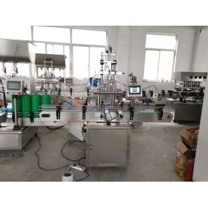 Wholesale Automatic Pistons Liquid Bottle Filling Capping And Labeling Machine from china suppliers
