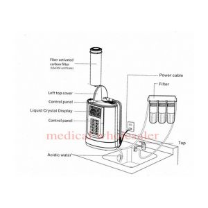Portable Alkaline Water Ionizer With 5 / 3 Electrode Plates