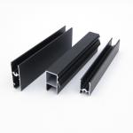 China Black Anodized Serie 3825 Aluminium Window Profiles For Door And Furniture for sale