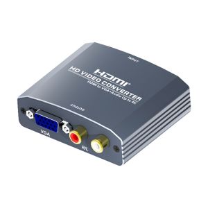 HDMI to VGA, + R/L Audio ,AV Signal Converter