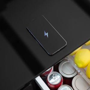 Wireless Charging Fridge Coffee Table Iron Home Essential with Multifunctional
