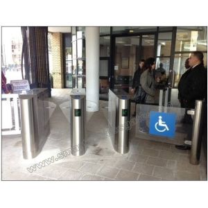 Retractable Flap Barrier Gate / Access Control Security Turnstiles